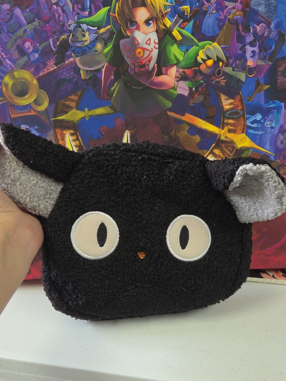Kikis Delivery Service Plush Black Cat Crossbody Bag - Unbranded